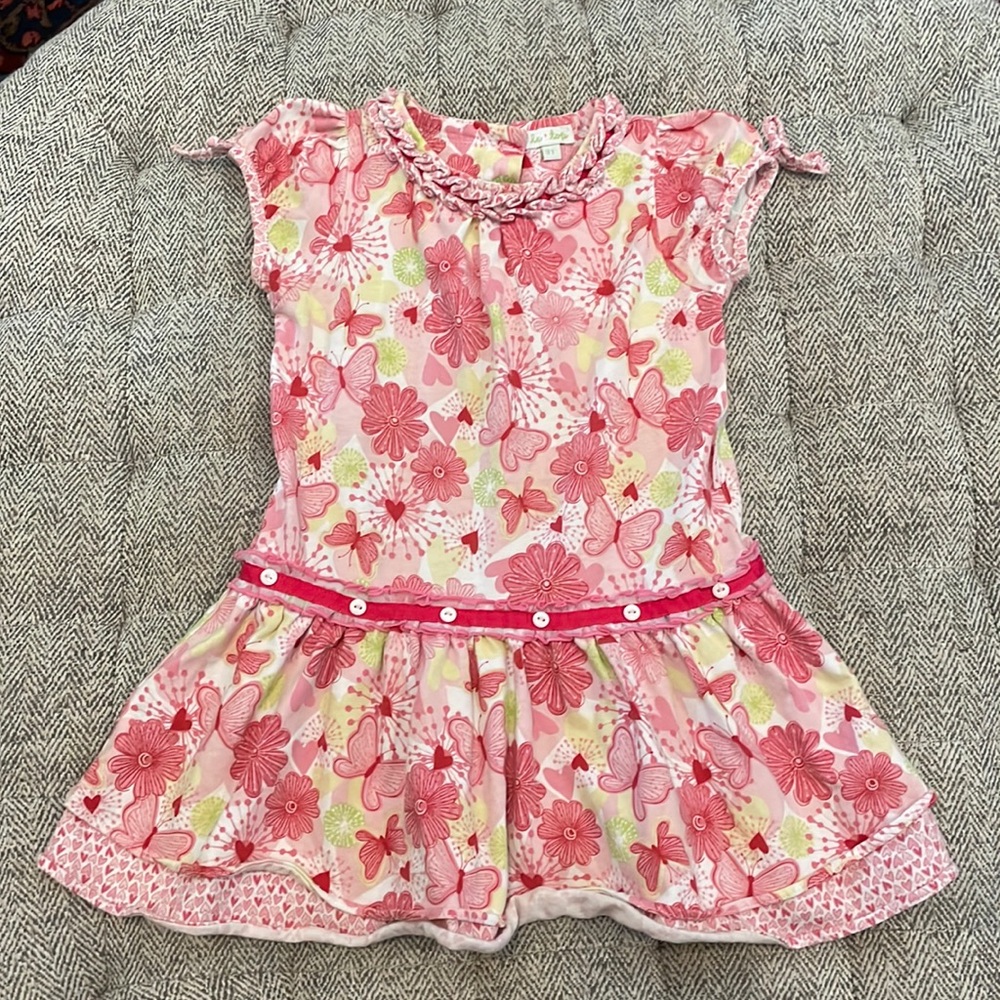 Le Top butterfly dress size 3T